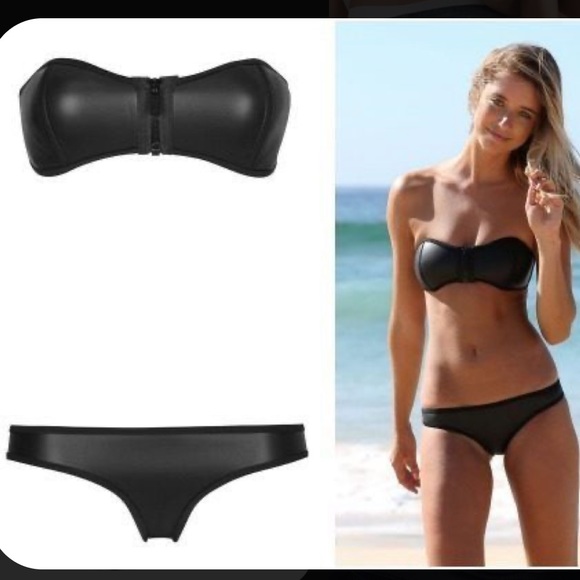 triangl leather bikini